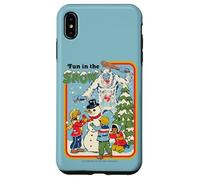 Fun in the Snow Christmas Snowman Retro Funny Adult Humor Carcasa para iPhone XS Max