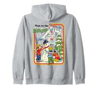 Fun in the Snow Christmas Snowman Retro Funny Adult Humor Sudadera con Capucha
