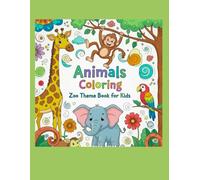FUN IN THE ZOO: A simple and easy coloring book with animals