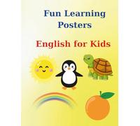 Fun Learning Posters - English for Kids: Learn colors, numbers, animals, alphabet, weather, and more!