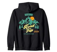 Fun Matching Family Road Trip 2026 - Administrador de Juego de Coches Sudadera con Capucha