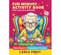 Fun Memory Activity Book for Seniors with Dementia: Gift for elderly adults in large print with easy relaxing brain games, including word search, ... active (Activity Book for Dementia Patients)