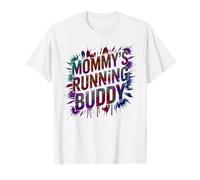 Fun Mommy's Running Buddy Mamá Media Maratón Muddy Princess Camiseta