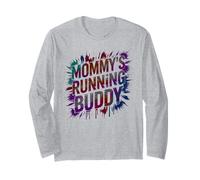 Fun Mommy's Running Buddy Mamá Media Maratón Muddy Princess Manga Larga