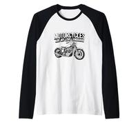 Fun Motorcycles Are My Love Language Design for Men, Women Camiseta Manga Raglan