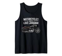 Fun Motorcycles Are My Love Language Design for Men, Women Camiseta sin Mangas
