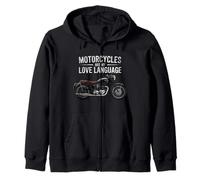 Fun Motorcycles Are My Love Language Design for Men, Women Sudadera con Capucha