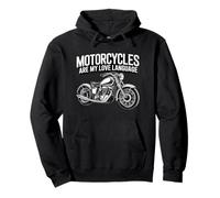 Fun Motorcycles Are My Love Language Design for Men, Women Sudadera con Capucha