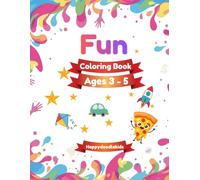 Fun objects coloring book: Fun and Easy Coloring Pages for Kids Ages 3-5 (HappyDoodlekids)