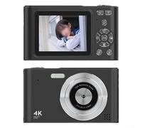 Fun Photography Made Easy - Cámara digital para niños con batería recargable y zoom (negro)