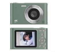 Fun Photography Made Easy - Cámara digital para niños con batería recargable y zoom (verde)