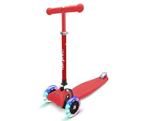 Fun Pro One Patinete Niño y Niña con 3 Ruedas con Luces LED Arcoiris, para Niños Entre 3 y 6 Años, Patinetes Drección por Gravedad, Manillar Altura Ajustable, Scooter Plegable para Niñas y Niños