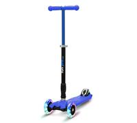 Fun Pro Two Patinete Niño y Niña con 3 Ruedas con Luces LED Arcoiris, para Niños Mayores de 5 Años, Patinetes Drección por Gravedad, Manillar Altura Ajustable, Scooter Plegable para Niñas y Niños