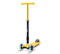 Fun Pro Two Patinete Niño y Niña con 3 Ruedas con Luces LED Arcoiris, para Niños Mayores de 5 Años, Patinetes Drección por Gravedad, Manillar Altura Ajustable, Scooter Plegable para Niñas y Niños