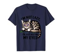 Fun Resting My Eyes Cat Lover For Moms Dads & Fans Novedad Camiseta