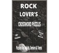Fun Rocks & Minerals Crossword Puzzle Book: More Than 60 Challenges with Answers - Big Print Entertainment for Teens, Adults, and Seniors