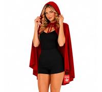 Fun Shack Capa Caperucita Roja Mujer, Disfraz Cuento Halloween Mujer