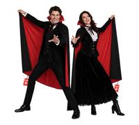 Fun Shack Capa de Vampiro Mujer, Capa Negra Halloween Mujer
