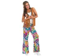 Fun Shack Chaleco Hippie Mujer, Disfraz Años 60, Disfraces Hippies para Carnaval y Halloween, M