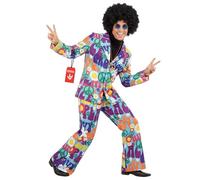 Fun Shack Disfraz Años 70 Hombre, Disfraz Hippie Halloween Hombre, M