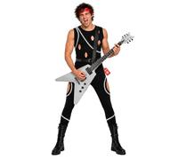 Fun Shack Disfraz Años 80 Hombre, Disfraz Rockero Halloween Hombre, XL