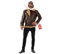 Fun Shack Disfraz Aviador Hombre Segunda Guerra Mundial, Disfraces Piloto Adulto, Disfraz de Carnaval y Halloween - XL