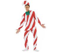 Fun Shack Disfraz Bastones Caramelo Hombre, Traje Navidad, Disfraces para Carnaval y Halloween, M