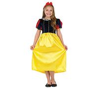 Fun Shack Disfraz Blancanieves Niña, Princesa para Carnaval y Halloween, Disfraces Niña, M