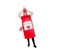 Fun Shack Disfraz Botella de Ketchup Adulto, Emoticono, Carnaval y Halloween, Talla única