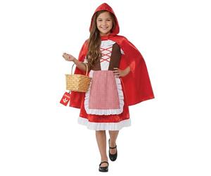 Fun Shack Disfraz Caperucita Roja Niña, Cuentos Infantiles, Capa Roja, Disfraz para Carnaval y Halloween, M
