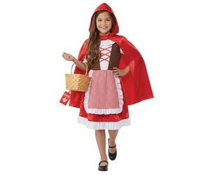 Fun Shack Disfraz Caperucita Roja Niña, Cuentos Infantiles, Capa Roja, Disfraz para Carnaval y Halloween, L
