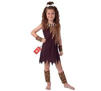 Fun Shack Disfraz Cavernicola Niña, Disfraz Prehistoria Halloween Niña, XL