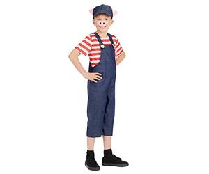 Fun Shack Disfraz Cerdito Niño, Disfraces de los Tres Cerditos, Traje Cerdo, Disfraces de Cuento, Disfraz Carnaval Niño - XL