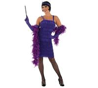 Fun Shack Disfraz Charleston Mujer Morado, Vestido Gatsby Años 20, Disfraz Cabaret, Carnaval y Halloween, M