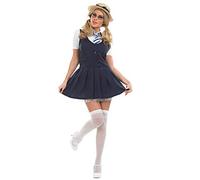 Fun Shack Disfraz Colegiala Mujer, Uniforme de Colegio, Vestido Colegiala, Disfraz Mujer Carnaval - XXL