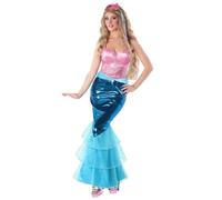 Fun Shack Disfraz de sirena azul y rosa para mujer, Halloween, M