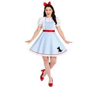 Fun Shack Disfraz Dorothy Mujer, Vestido Mágico Mundo De Oz, Disfraces Personaje Película, Carnaval y Halloween, S