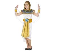 Fun Shack Disfraz Egipcia Niña, Traje Faraona, Disfraces de Cleopatra, Traje Egipcio, Disfraz Carnaval Niña - L