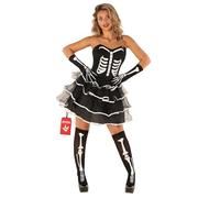 Fun Shack Disfraz Esqueleto Mujer Halloween, Traje Esqueleto, Disfraces de Esqueletos Adulto, Disfraz Halloween Mujer - S