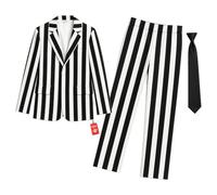 Fun Shack Disfraz Fantasma Hombre, Disfraz a Rayas Halloween Hombre, XL