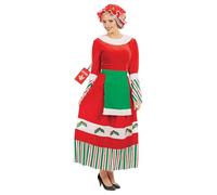 Fun Shack Disfraz Mamá Noel Mujer, Traje Navidad Adulto, Vestido Mamá Noel, Disfraces para Carnaval y Halloween, XXL