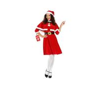 Fun Shack Disfraz Mamá Noel Mujer, Vestido Navidad, Traje Santa, Disfraces para Carnaval y Halloween, L