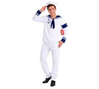 Fun Shack Disfraz Marinero Hombre, Disfraz Naval Halloween Hombre, XL