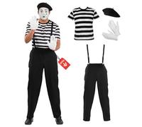 Fun Shack Disfraz Mimo Hombre Adulto, Disfraz Circo y Forzudo, Disfraces para Carnaval y Halloween, XL