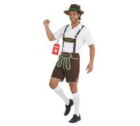 Fun Shack Disfraz Oktoberfest Hombre, Traje Alemán, Disfraz de Cerveza Adulto, Disfraces para Carnaval y Halloween, M