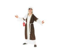 Fun Shack Disfraz Pastor Hebreo Niño Marrón, San José, Traje Navidad Talla L