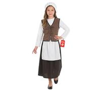 Fun Shack Disfraz Pastora Niña, Disfraz Campesina Halloween Niña, M