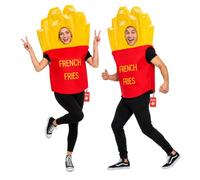 Fun Shack Disfraz Patatas Fritas Adulto, Disfraz Halloween Adulto | Tabardo Acolchado con Forma de Paquete, Cierre de Velcro, Perfecto para Halloween, Siempre un Éxito