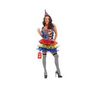 Fun Shack Disfraz Payaso Mujer Adulto, Disfraces Circo, Traje Carnaval y Halloween, S