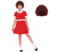 Fun Shack Disfraz Pequeña Huerfana Niña, Vestido Rojo, Día del Libro, Personaje Película Musical, Carnaval y Halloween, XL